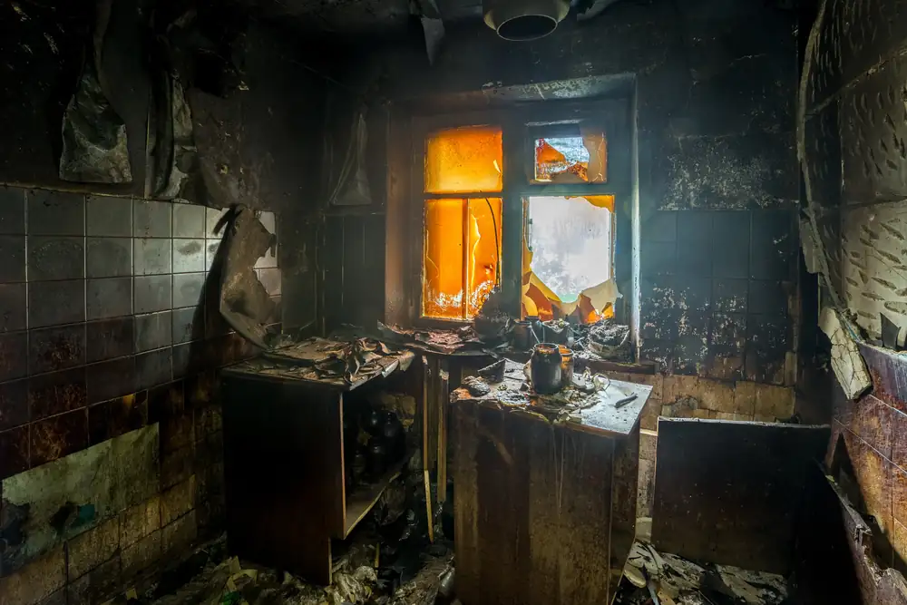 fire damage restoration professionals at work in Naples